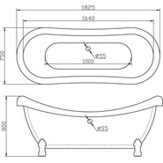 Ванна отдельностоящая BelBagno BB05 182х75 см - фото 4