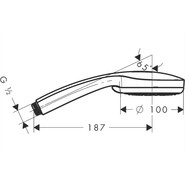 Ручной душ Hansgrohe Croma 100 Vario 28535000 - фото 3