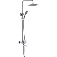 Душевая стойка с поворотным изливом Haiba HB2402 хром - фото 