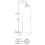 Душевая стойка Haiba HB2407 с изливом - фото 3