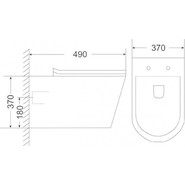 Унитаз подвесной безободковый Sole Torr с крышкой микролифт - фото 3