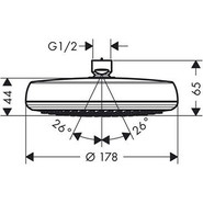 Верхний душ Hansgrohe Crometta 160 26577400 - фото 2