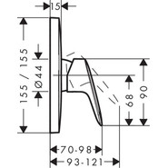 Смеситель для душа Hansgrohe Logis 71605000 - фото 3