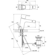 Смеситель для биде Ravak 10° TD 055.00 X070067 - фото 2