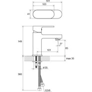Смеситель для раковины Ravak Chrome CR 012.00 X070041 - фото 6