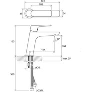 Смеситель для раковины Ravak Classic СL 012.00 X070080 - фото 4