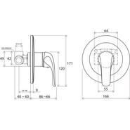 Смеситель для душа Ravak Rosa RS 062.00 X070015 - фото 5