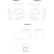 Раковина угловая Ravak BeHappy II 50х66 см XJAL1100001 L - фото 3
