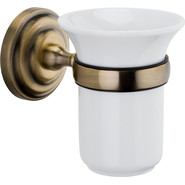 Стакан для зубных щеток Fixsen Retro FX-83806, цвет бронза - фото 