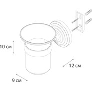 Стакан для зубных щеток Fixsen Retro FX-83806, цвет бронза - фото 3