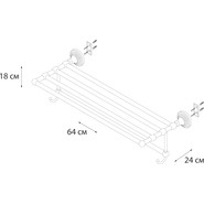 Полка для полотенец Fixsen Retro FX-83815A, цвет бронза - фото 3