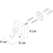 Крючок Fixsen Kvadro FX-61305F - фото 3