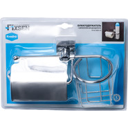 Держатель для туалетной бумаги Fixsen Kvadro FX-61309+10 - фото 2