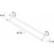 Полотенцедержатель Fixsen Alfa GR-9502, цвет античная латунь - фото 2