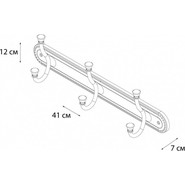Набор крючков Fixsen Alfa GR-9505-3, цвет античная латунь - фото 2