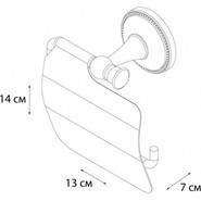 Держатель для туалетной бумаги Fixsen Alfa GR-9510, цвет античная латунь - фото 2