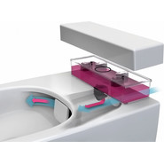 Унитаз-биде подвесной безободковый Vitra Metropole 7672B003-1687 - фото 4