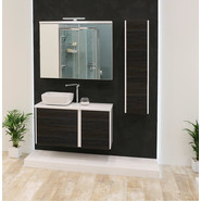 Тумба подвесная со столешницей Акватон Брук 60 см 1A201901BCDF0, белый/дуб феррара - фото 4