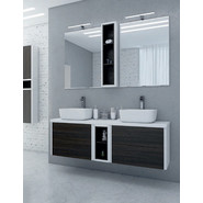 Тумба подвесная со столешницей Акватон Брук 60 см 1A201901BCDF0, белый/дуб феррара - фото 5