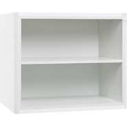 Тумба подвесная со столешницей открытая Акватон Брук 60 см 1A201301BCDL0, белый/дуб латте - фото 