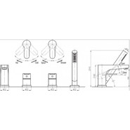 Смеситель для ванны Cezares Laconico C-BVDM-01, Цвет производителя: хром - фото 2