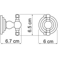 Крючок WasserKraft Ammer K-7023D - фото 5