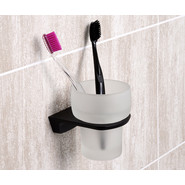 Стакан для зубных щеток WasserKraft Elbe K-7228, цвет чёрный - фото 2