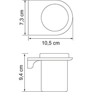 Стакан для зубных щеток WasserKraft Kammel K-8328 - фото 4