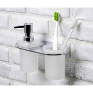 Дозатор для жидкого мыла со стаканом WasserKraft Kammel K-8389 - фото 2