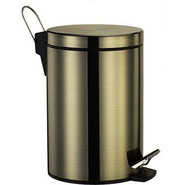 Ведро для мусора с педалью WasserKraft Exter K-645, цвет светлая бронза - фото 