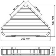 Полочка WasserKraft Elbe K-733BLACK 20 см - фото 5