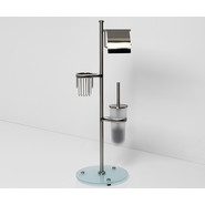 Стойка с держателем и ёршиком WasserKraft Ammer K-1236 - фото 