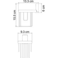 Держатель для освежителя WasserKraft Exter K-5245, цвет светлая бронза - фото 4