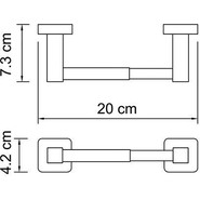 Держатель для туалетной бумаги WasserKraft Lippe K-6522 - фото 4