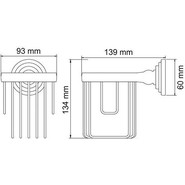 Держатель для освежителя WasserKraft Isar K-7345, цвет тёмная бронза - фото 4