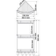 Полочка WasserKraft K-1233 30 см - фото 5