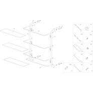 Полка стеклянная WasserKraft K-2033 50 см - фото 3
