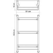 Полка стеклянная WasserKraft K-2033 50 см - фото 4