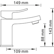 Смеситель для умывальника WasserKraft Aller 1063WHITE, белый/хром - фото 4