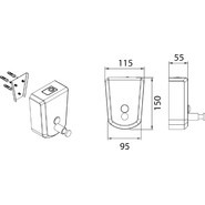 Дозатор для жидкого мыла Fixsen Hotel FX-31012 - фото 2