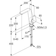 Смеситель для раковины Kludi Ameo 410240575 - фото 5