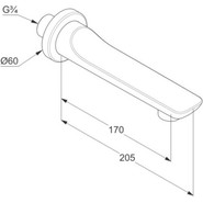 Излив для ванны Kludi Balance 5250391, белый - фото 2