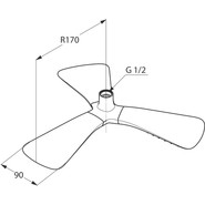 Верхний душ Kludi Fizz 6757805-00 - фото 6
