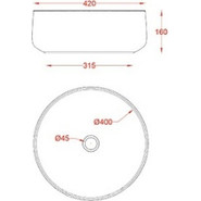 Раковина-чаша ArtCeram Cognac 40 см COL001 01 00 bi - фото 4