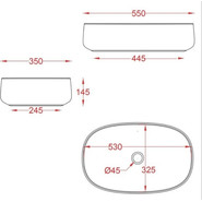 Раковина-чаша ArtCeram Cognac 55 см COL003 12 00 giallo zinco - фото 3
