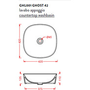 Раковина-чаша ArtCeram Ghost 40 см GHL001 01 00 bi*0 - фото 3