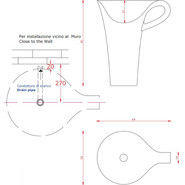 Раковина отдельностоящая ArtCeram Cup 70 см OSL004 01 00 bi - фото 5
