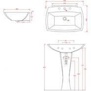 Раковина подвесная ArtCeram Jazz 70 см JZL004 01 00/ JZ17bi*1 - фото 2