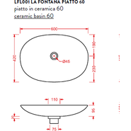 Раковина-чаша ArtCeram La Fontana 60 см LFL001 01 00 bi*0 - фото 5
