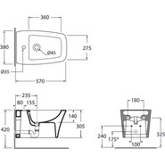 Биде подвесное Azzurra Hera HEBKS000000MBI*1 - фото 4